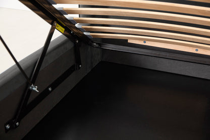 Bed 03 Storage Super King Sized Bed, Charcoal