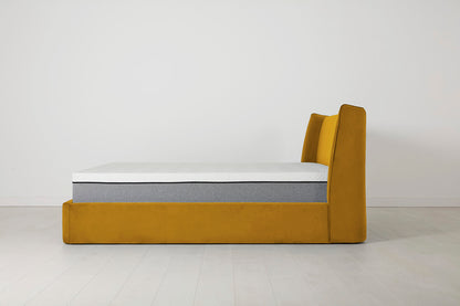 Bed 03 Storage Super King Sized Bed, Mustard