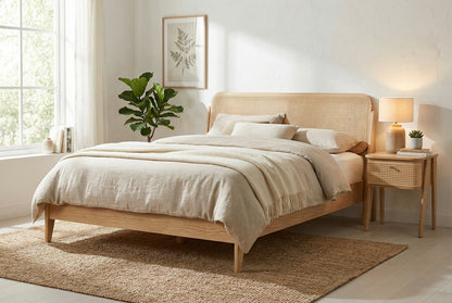 Bed 04 King Sized Bed, Oak