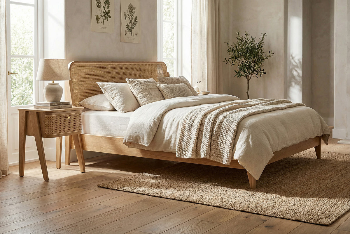 Bed 04 Super King Sized Bed, Oak
