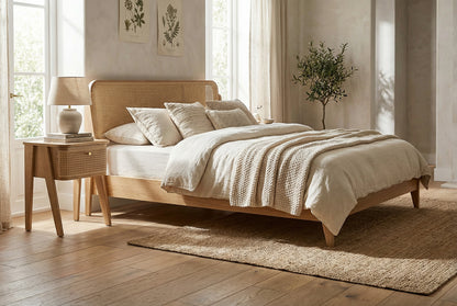 Bed 04 Super King Sized Bed, Oak
