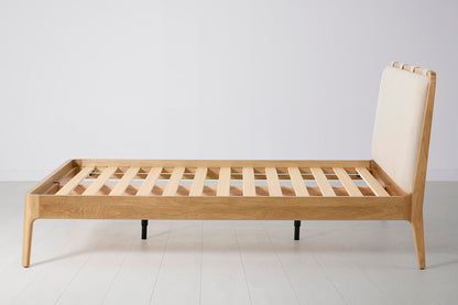 Bed 05 Double Bed, Oak / Oatmeal