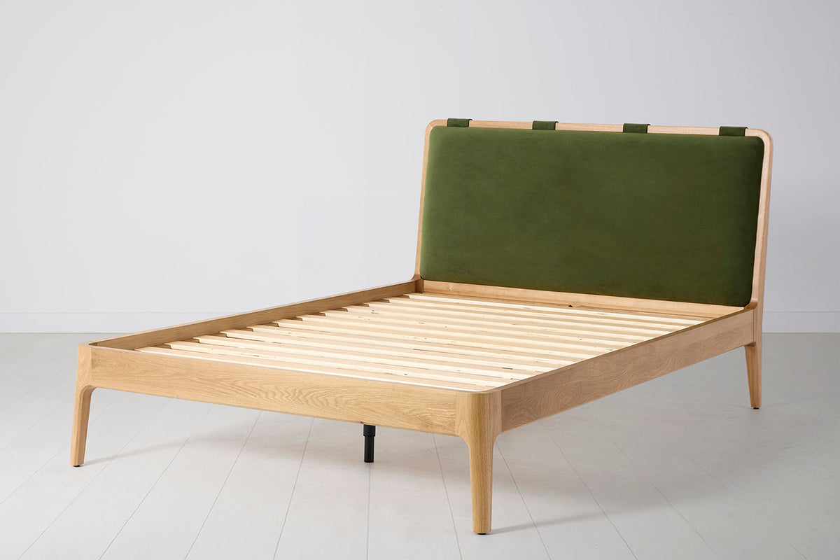 Bed 05 Double Bed, Oak / Vine