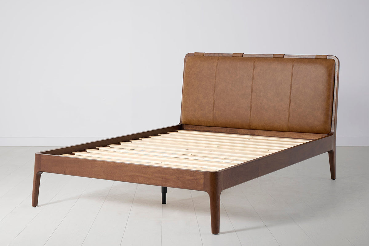 Bed 05 Double Bed, Walnut / Maple