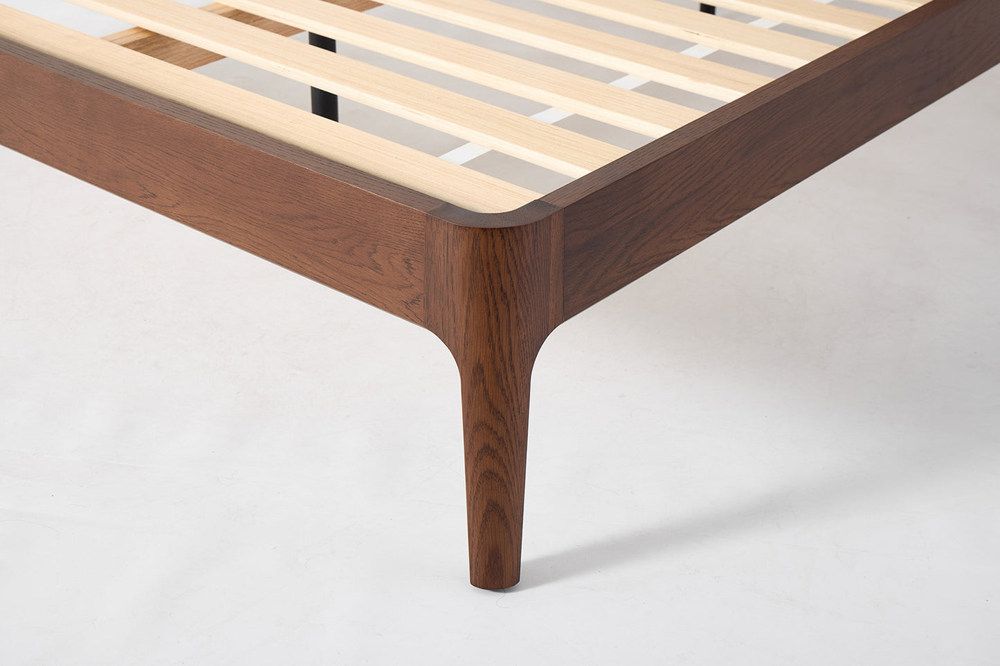 Bed 05 Double Bed, Walnut / Maple