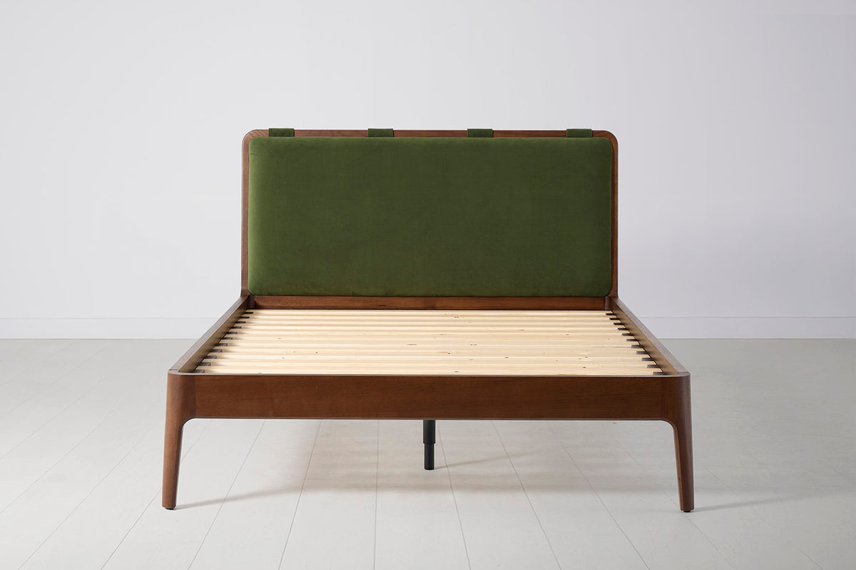 Bed 05 Double Bed, Walnut / Vine