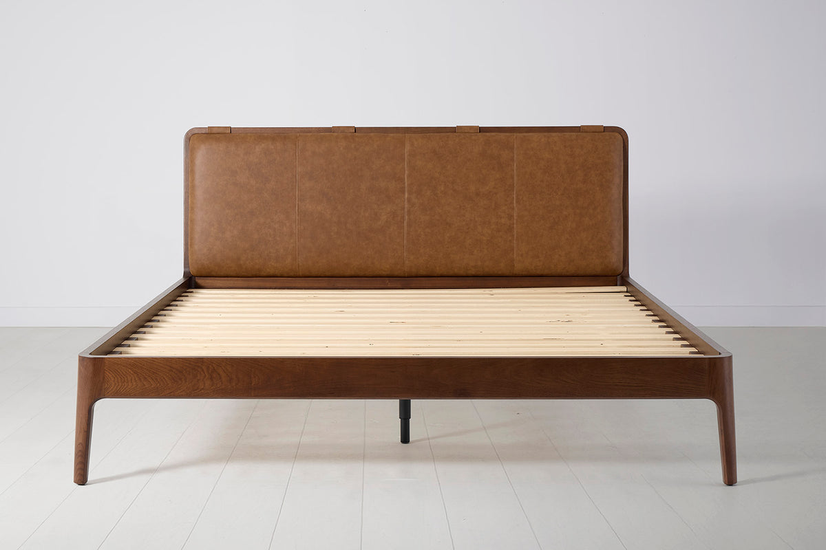 Bed 05 Super King Sized Bed, Walnut / Maple