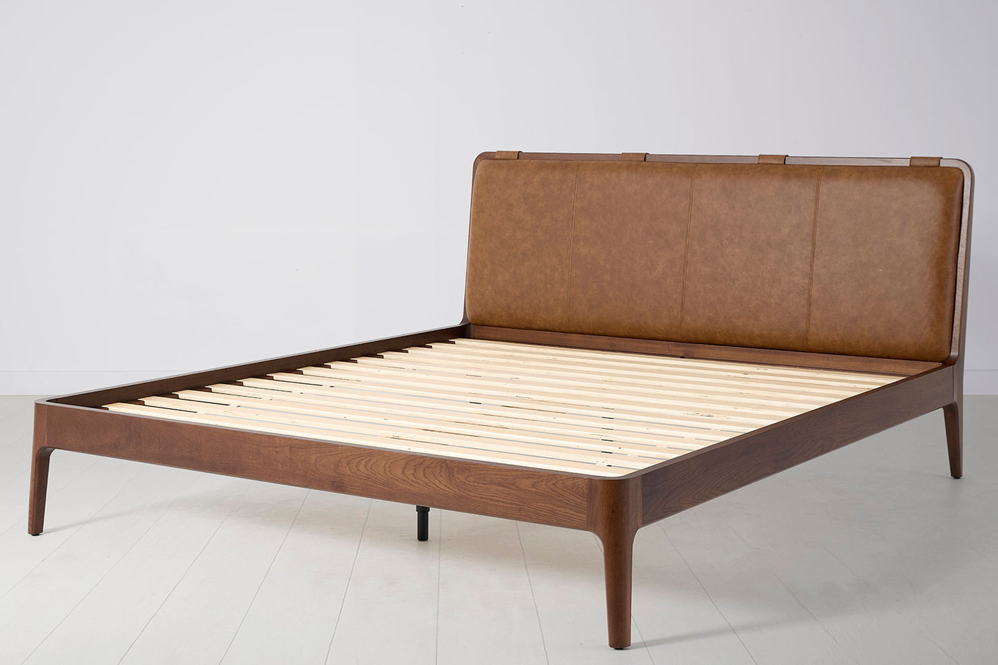Bed 05 Super King Sized Bed, Walnut / Maple