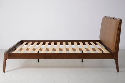 Bed 05 Super King Sized Bed, Walnut / Maple