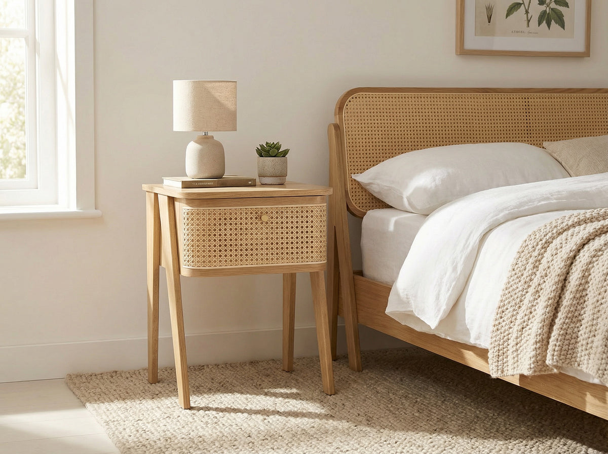 Bedside Table 02, Oak