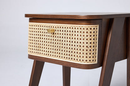 Bedside Table 02, Walnut