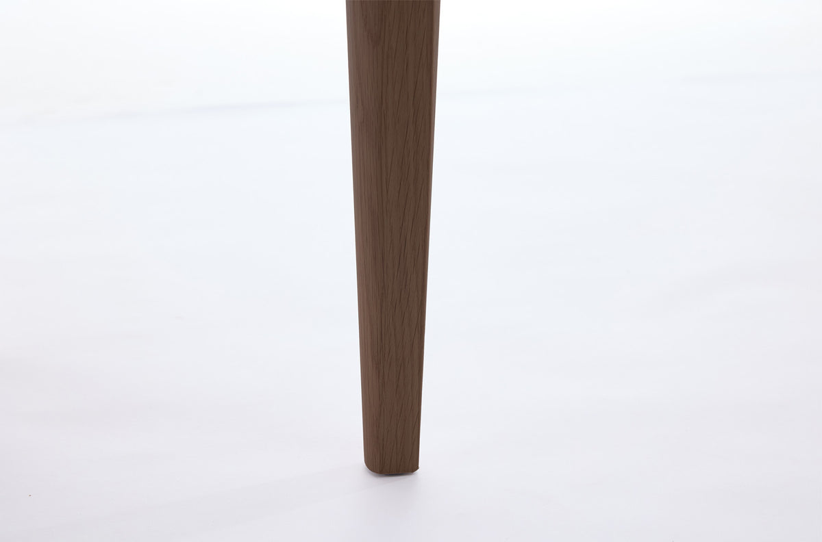 Dining Bench 01, Walnut / Ivory
