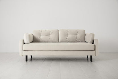 Model 04 Sofa Bed 3 Seater, Bone