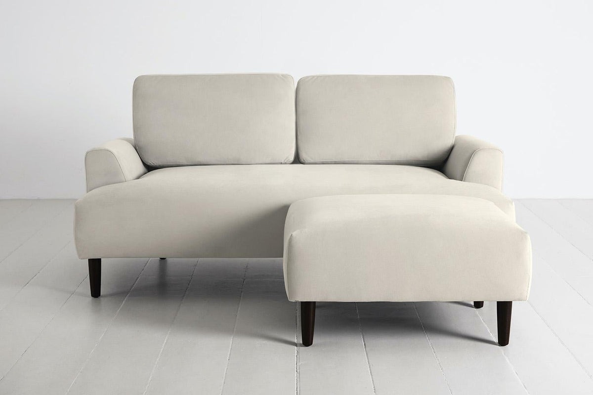 Model 05 2-Seater Sofa with ottoman, Bone