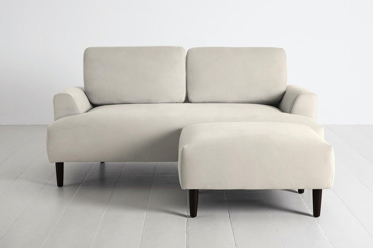 Model 05 2-Seater Sofa with ottoman, Bone