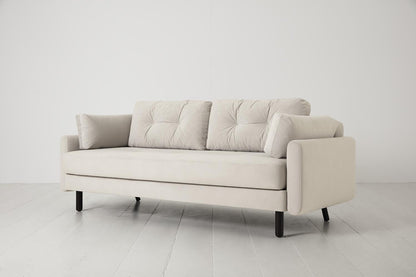Model 04 Sofa Bed 3 Seater, Bone