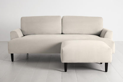 Model 05 3-Seater Sofa with ottoman, Bone