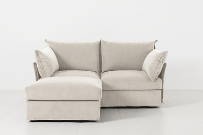 Model 06 2-Seater Left Chaise Sofa, Bone