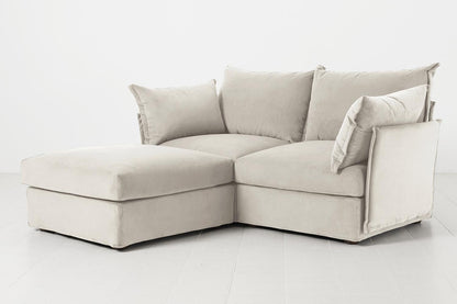 Model 06 2-Seater Left Chaise Sofa, Bone