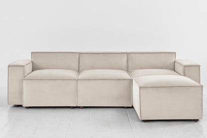 Model 03 3-Seater Right Chaise Sofa, Bone