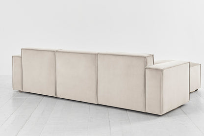 Model 03 3-Seater Right Chaise Sofa, Bone