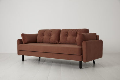 Model 04 Sofa Bed 3 Seater, Brick