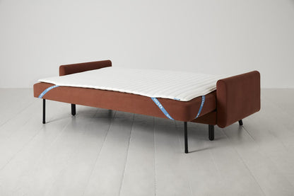 Model 04 Sofa Bed 3 Seater, Brick