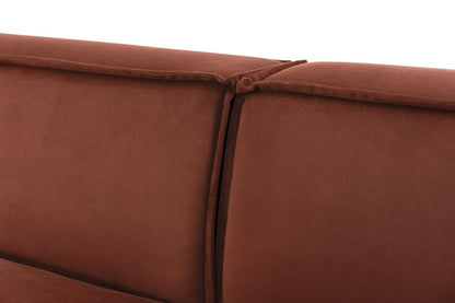 Model 03 3-Seater Left Chaise Sofa, Brick