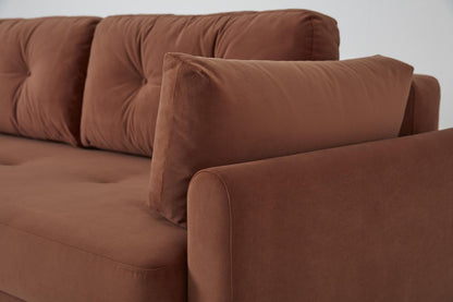 Model 04 Sofa Bed 3 Seater, Brick