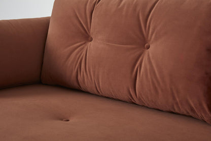 Model 04 Sofa Bed 3 Seater, Brick
