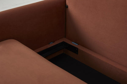 Model 04 Sofa Bed 3 Seater, Brick