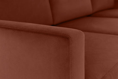 Model 01 3-Seater Sofa with Ottoman, Brick
