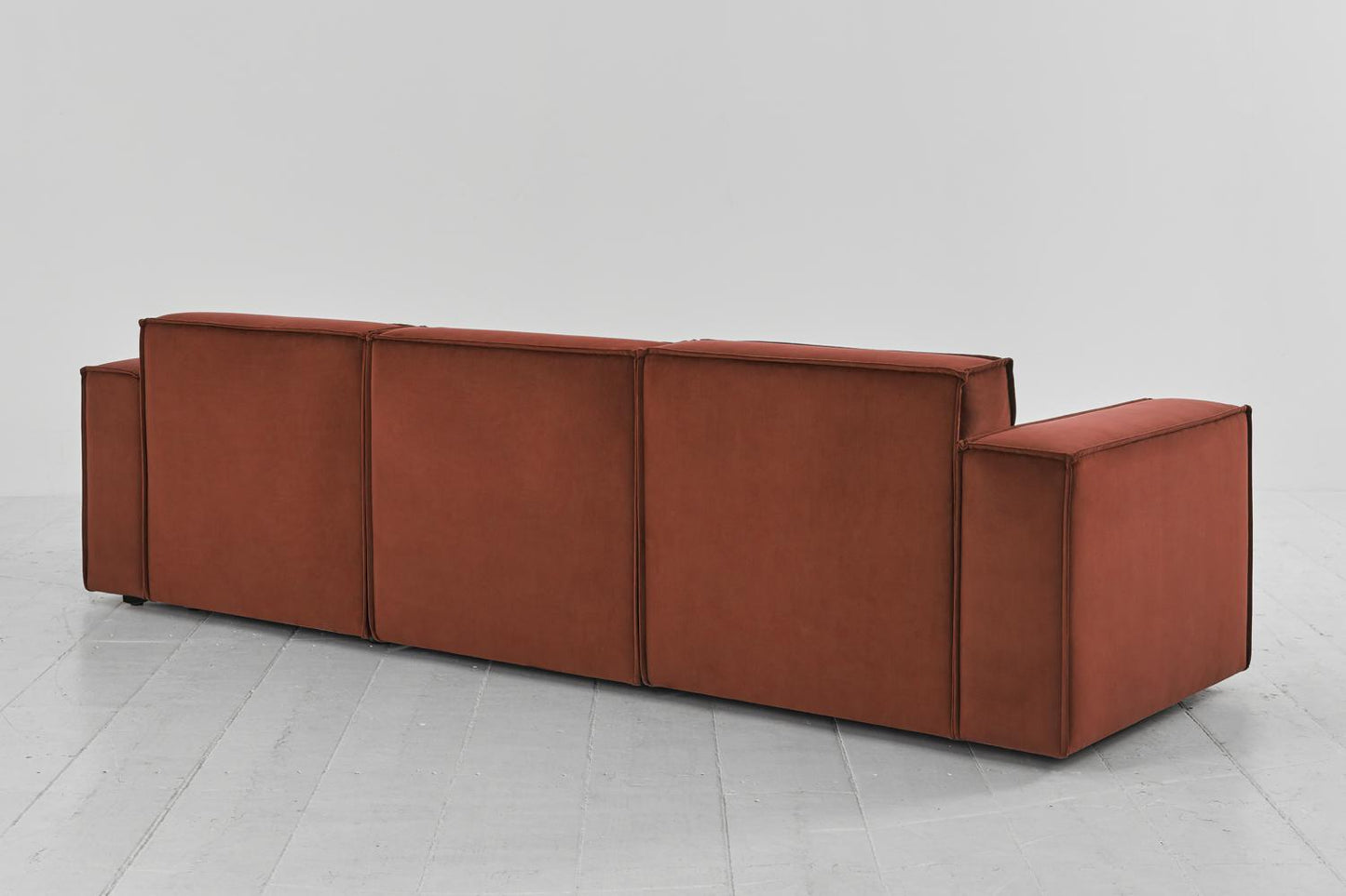 Model 03 3-Seater Right Chaise Sofa, Brick