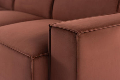 Model 03 3-Seater Right Chaise Sofa, Brick
