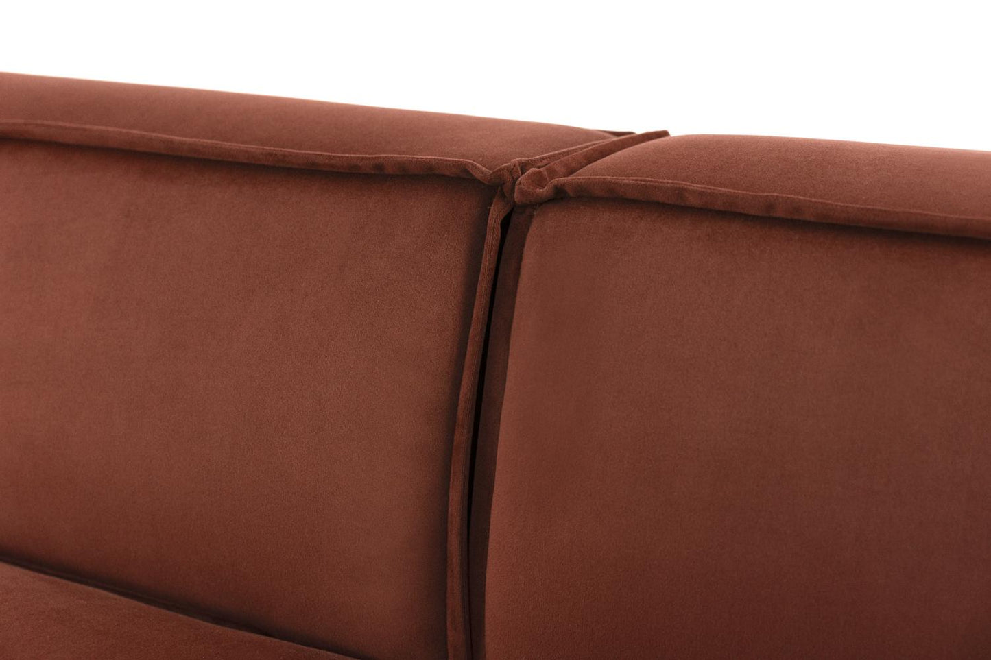 Model 03 3-Seater Right Chaise Sofa, Brick