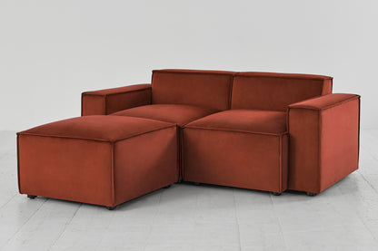 Model 03 2-Seater Left Chaise Sofa, Brick