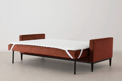 Model 02 Sofa Bed 3 Seater, Brick