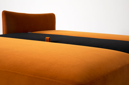 Model 08 Sofa Bed 2.5 Seater, Bronze