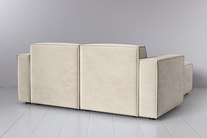 Model 03 2-Seater Right Chaise Sofa, Chalk