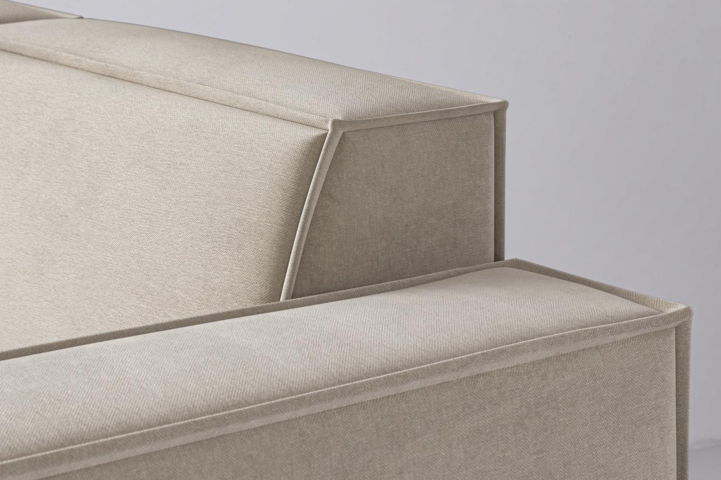 Model 03 3-Seater Left Chaise Sofa, Chalk