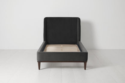Bed 02 Single Bed, Charcoal