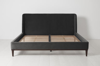 Bed 02 Super King Sized Bed, Charcoal