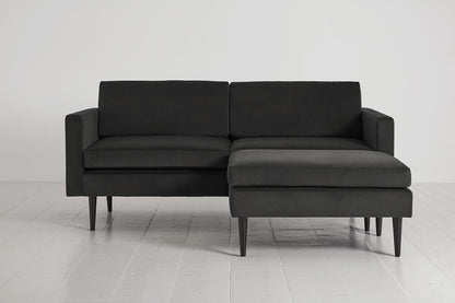 Model 01 2-Seater Sofa with Ottoman, Charcoal