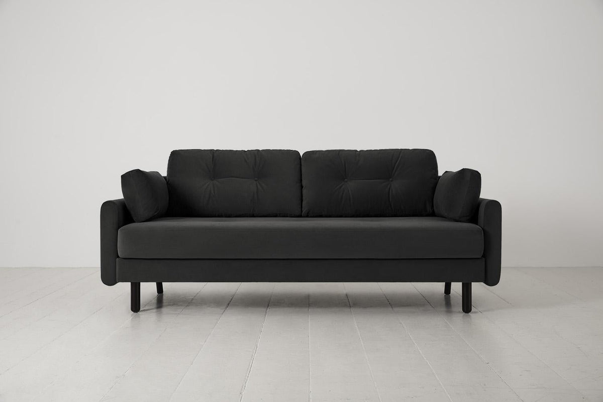 Model 04 Sofa Bed 3 Seater, Charcoal