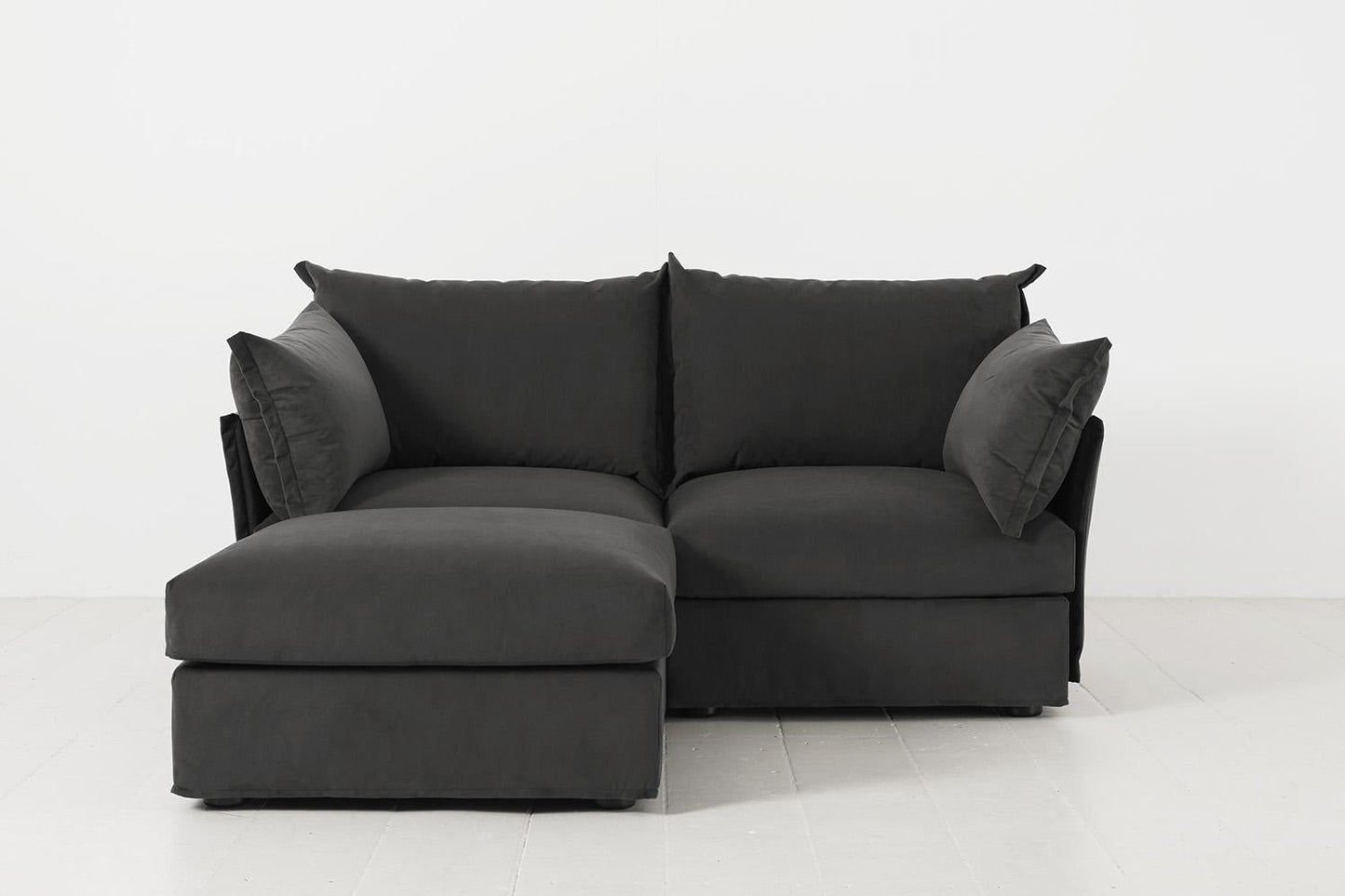 Model 06 2-Seater Left Chaise Sofa, Charcoal