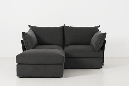 Model 06 2-Seater Left Chaise Sofa, Charcoal