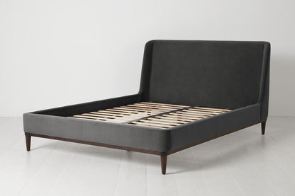 Bed 02 King Sized Bed, Charcoal