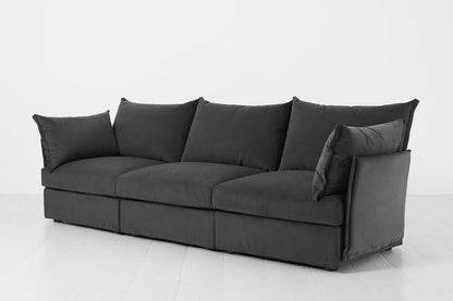 Model 06 3-Seater Sofa, Charcoal