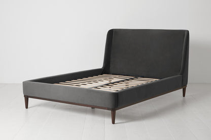 Bed 02 Double Bed, Charcoal
