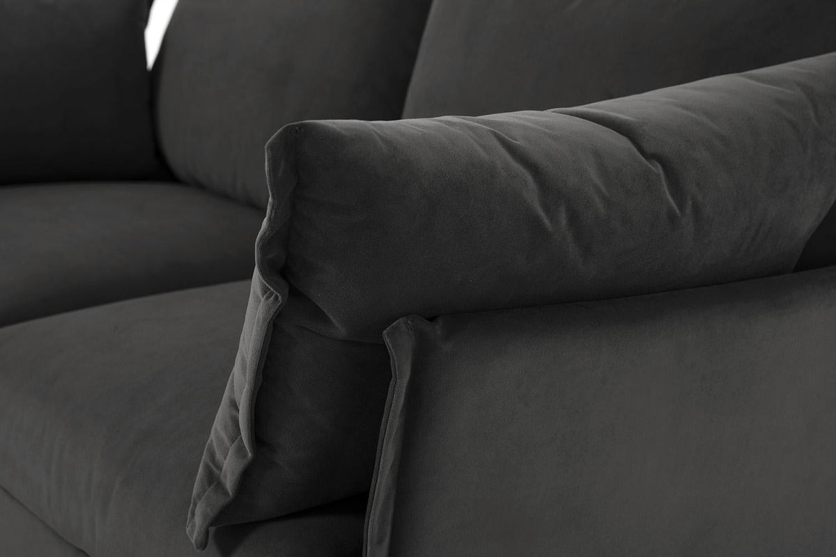 Model 06 2-Seater Right Chaise Sofa, Charcoal
